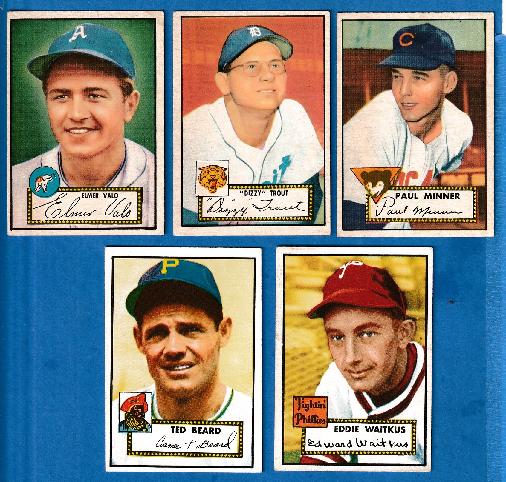 1952 Topps # 34 Elmer Valo RED-BACK (Philadelphia A's) Baseball cards value