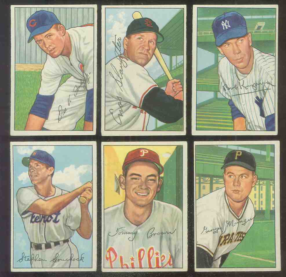 1952 Bowman #231 Dee Fondy [#x] (Cubs) Baseball cards value
