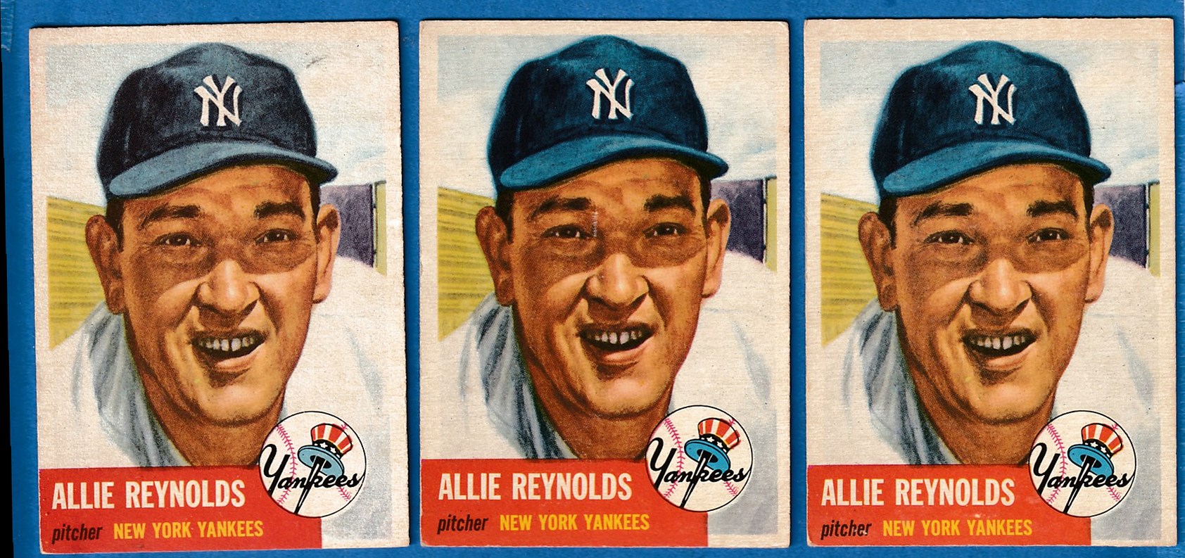 1953 Topps #141 Allie Reynolds [#] (Yankees) Baseball cards value