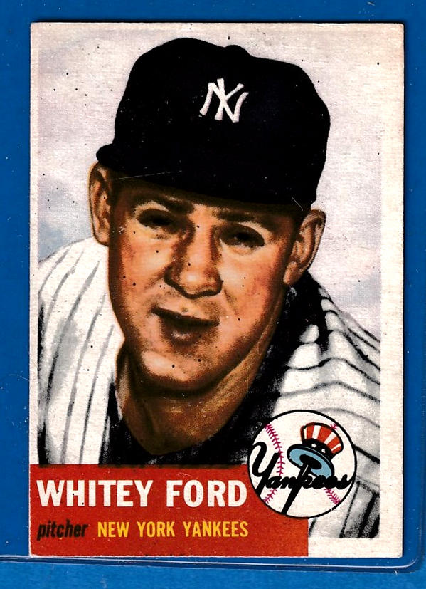 1953 Topps #207 Whitey Ford (Yankees) Baseball cards value