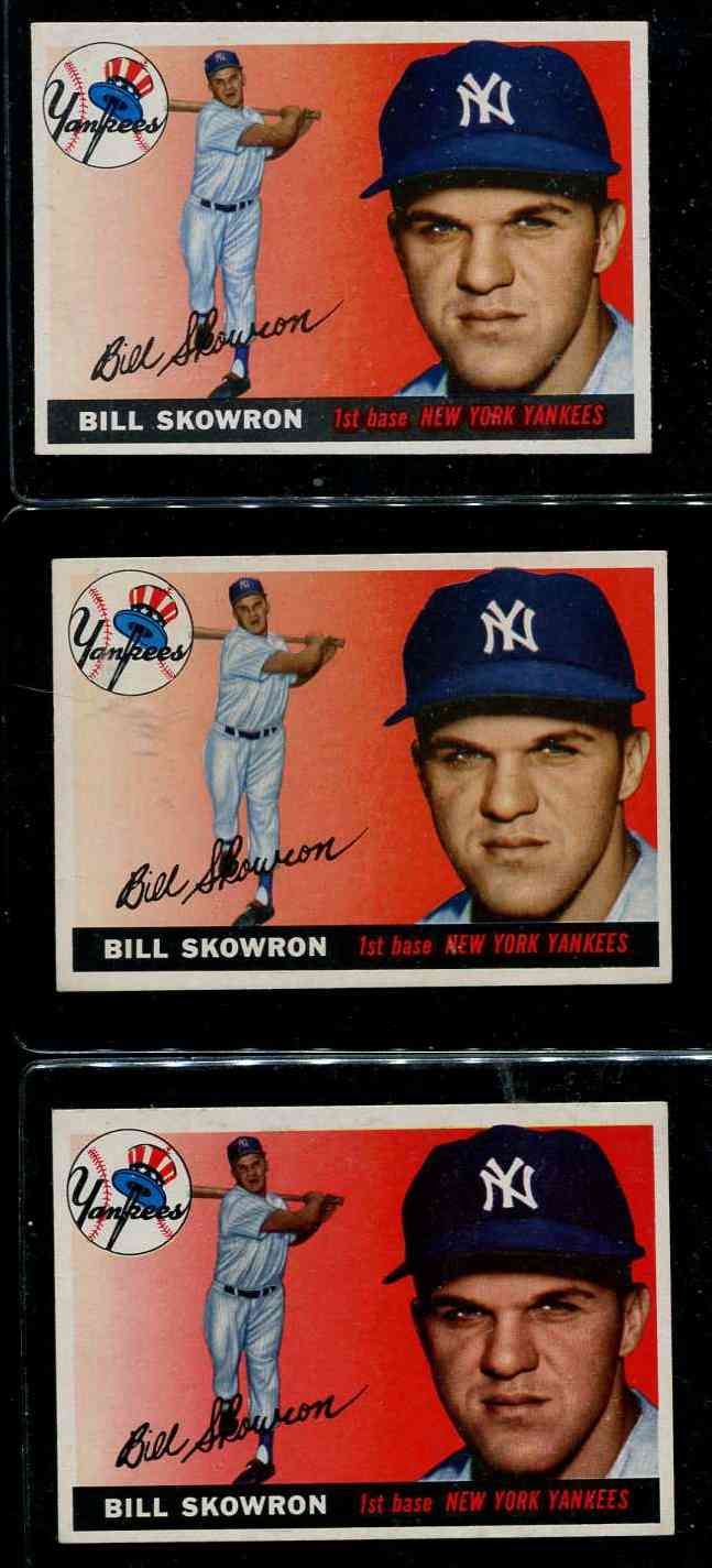 1955 Topps # 22 Bill 'Moose' Skowron [#] (Yankees) Baseball cards value