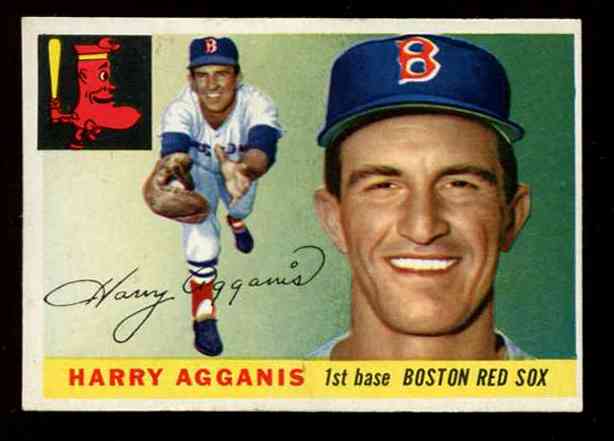 1955 Topps #152 Harry Agganis ROOKIE HIGH NUMBER [#x] (Red Sox) Baseball cards value
