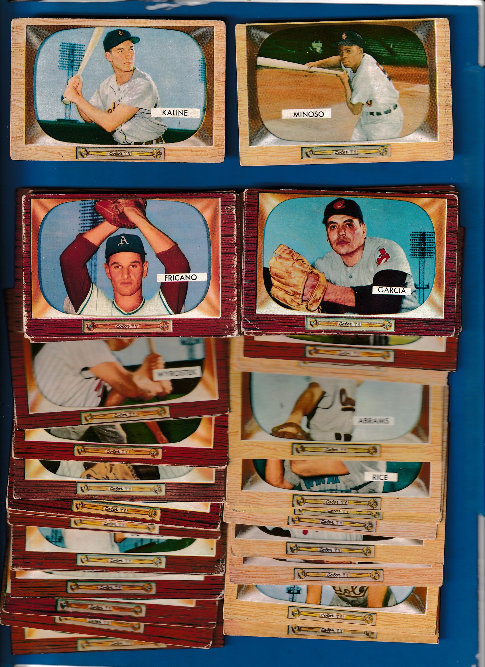 1955 Bowman  - Starter Set/Lot of (60) different w/AL KALINE !!! Baseball cards value