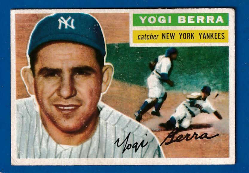 1956 Topps #110 Yogi Berra (Yankees) Baseball cards value