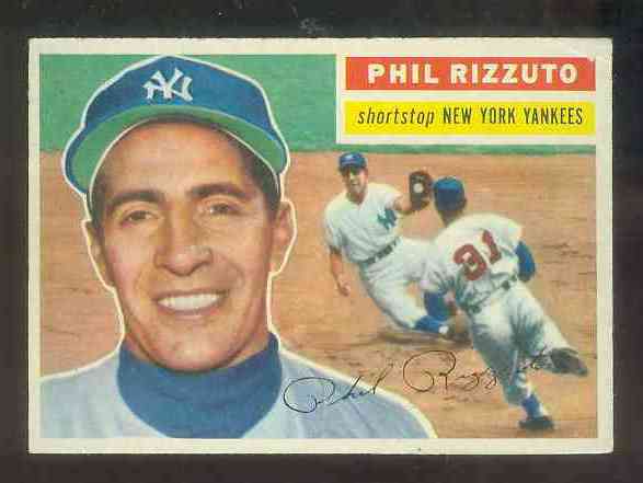 1956 Topps #113 Phil Rizzuto (Yankees) Baseball cards value