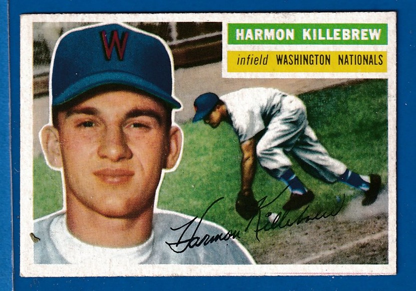 1956 Topps #164 Harmon Killebrew (Nationals/Senators) Baseball cards value