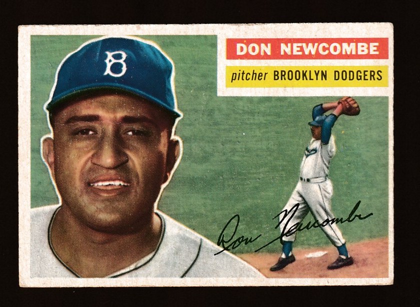 1956 Topps #235 Don Newcombe [#] (Dodgers) Baseball cards value