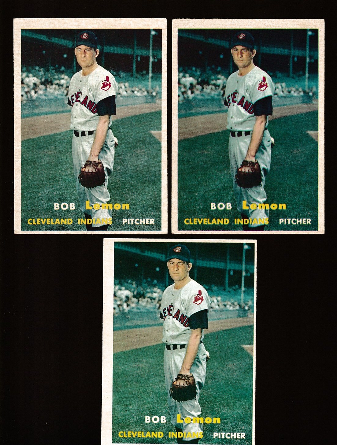 1957 Topps #120 Bob Lemon [#] (Indians,HOF) Baseball cards value