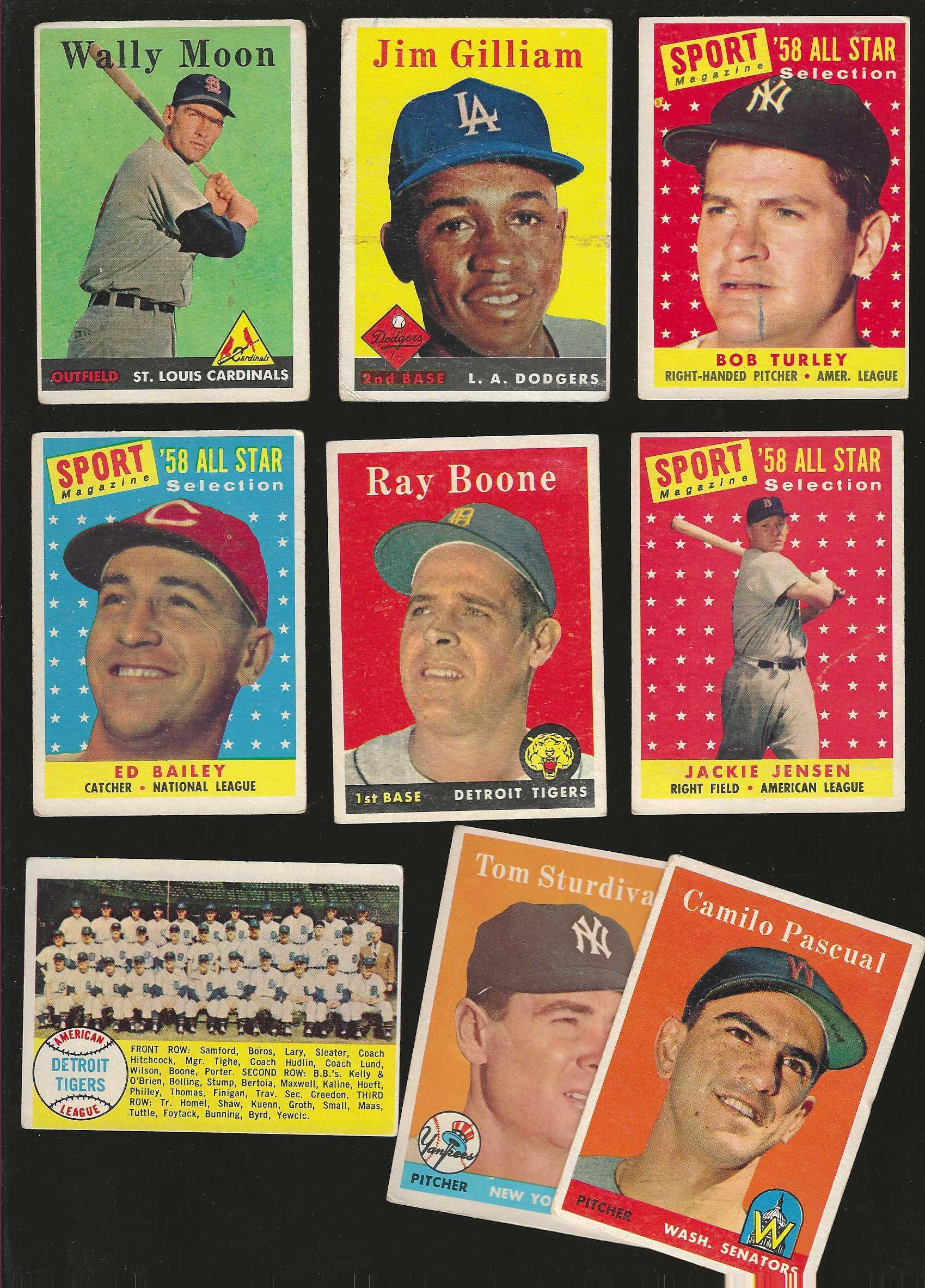 1958 Topps  -   Lot of (188) different w/Team cards & Minor Stars Baseball cards value
