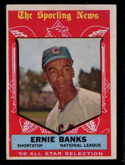 1959 Topps #559 Ernie Banks All-Star SCARCE HIGH # (Cubs) Baseball cards value
