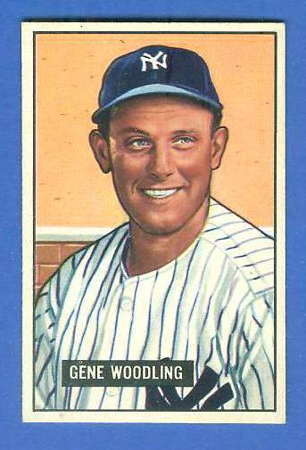 1951 Bowman #219 Gene Woodling ROOKIE (Yankees) Baseball cards value