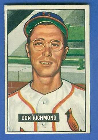 1951 Bowman #264 Don Richmond SCARCE HIGH# (Cardinals) Baseball cards value