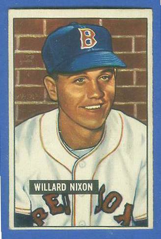 1951 Bowman #270 Willard Nixon SCARCE HIGH# (Red Sox) Baseball cards value