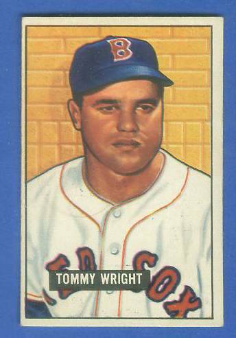 1951 Bowman #271 Tommy Wright SCARCE HIGH# (Red Sox) Baseball cards value