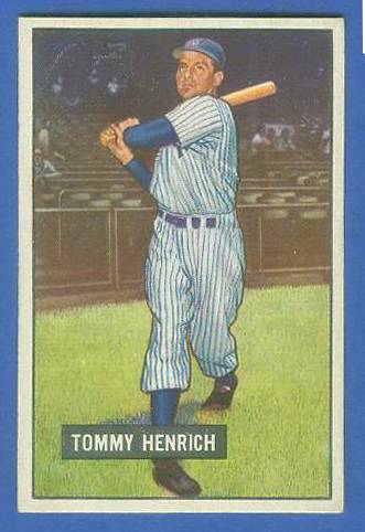 1951 Bowman #291 Tommy Henrich COACH SCARCE HIGH# [#x] (Yankees) Baseball cards value