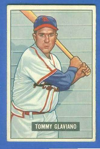 1951 Bowman #301 Tommy Glaviano SCARCE HIGH# (Cardinals) Baseball cards value