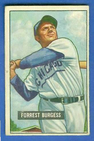 1951 Bowman #317 Smoky Burgess ROOKIE SCARCE HIGH# (Cubs) Baseball cards value