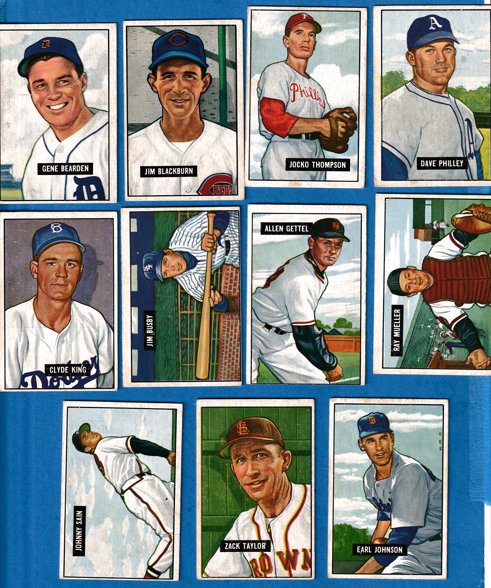 1951 Bowman #294 Jocko Thompson SCARCE HIGH# (Phillies) Baseball cards value