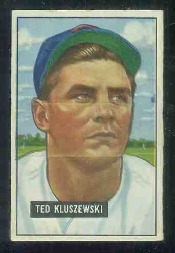 1951 Bowman #143 Ted Kluszewski (Reds) Baseball cards value