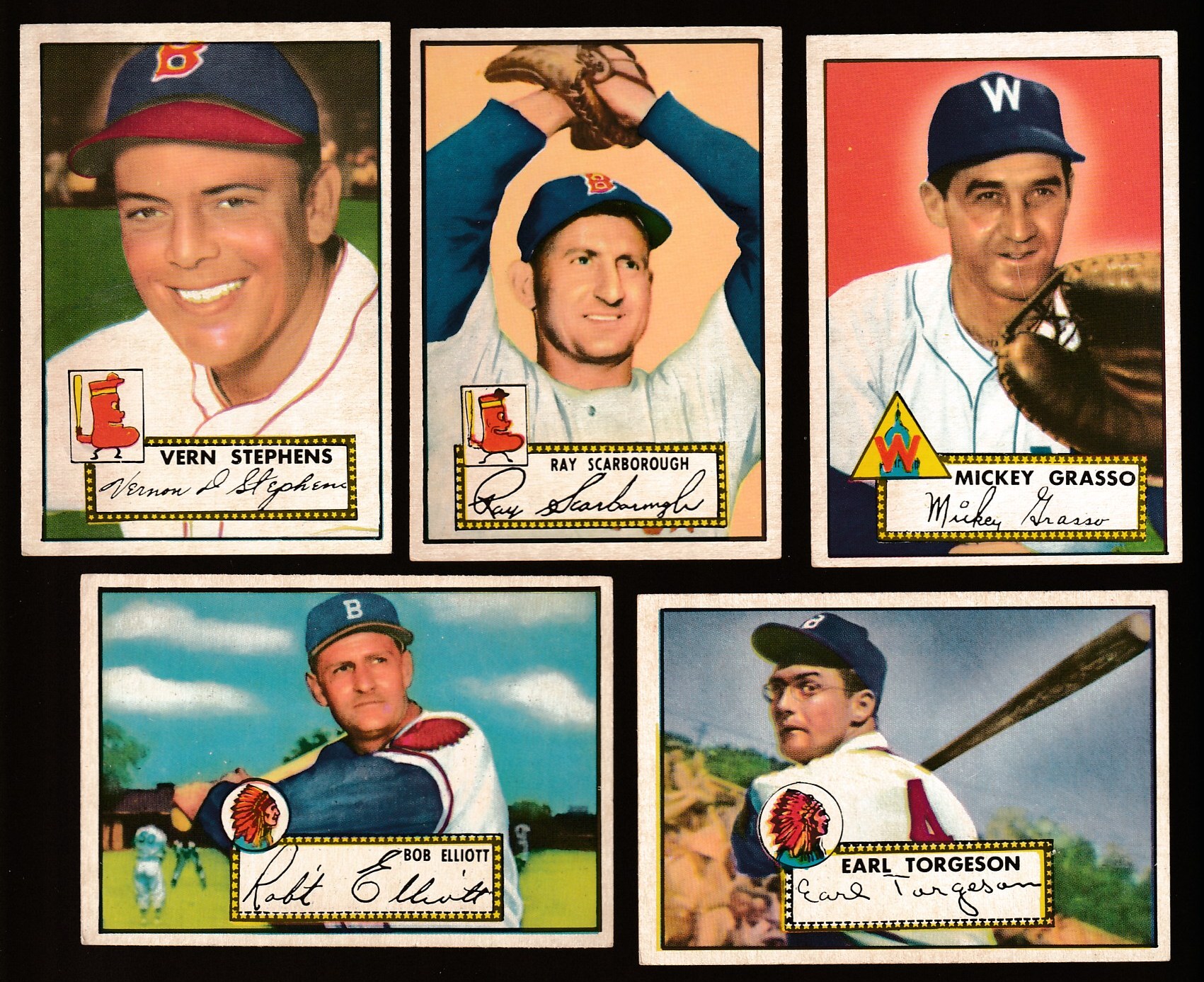 1952 Topps # 84 Vern Stephens (Boston Braves) Baseball cards value