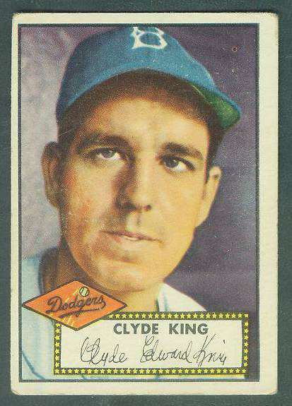 1952 Topps #205 Clyde King (Brooklyn Dodgers) Baseball cards value