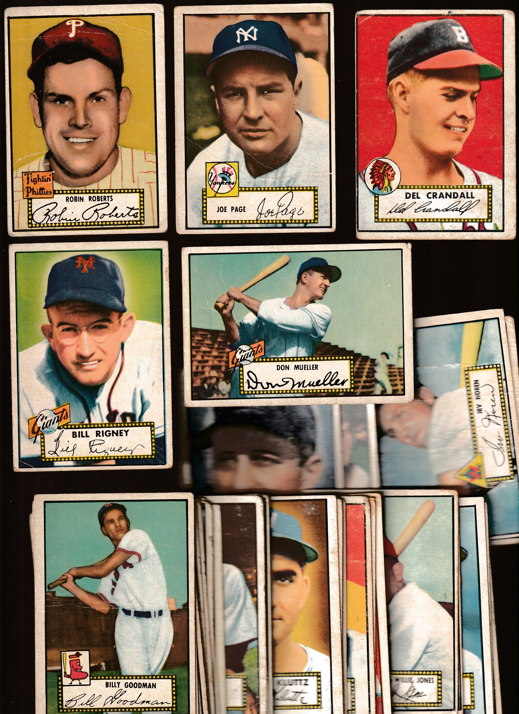 1952 Topps  - Starter Set/Lot - (35) different Baseball cards value