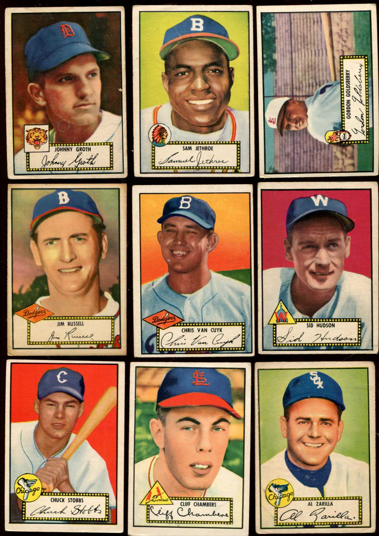 1952 Topps #.51 Jim Russell [#x] (Brooklyn Dodgers) Baseball cards value