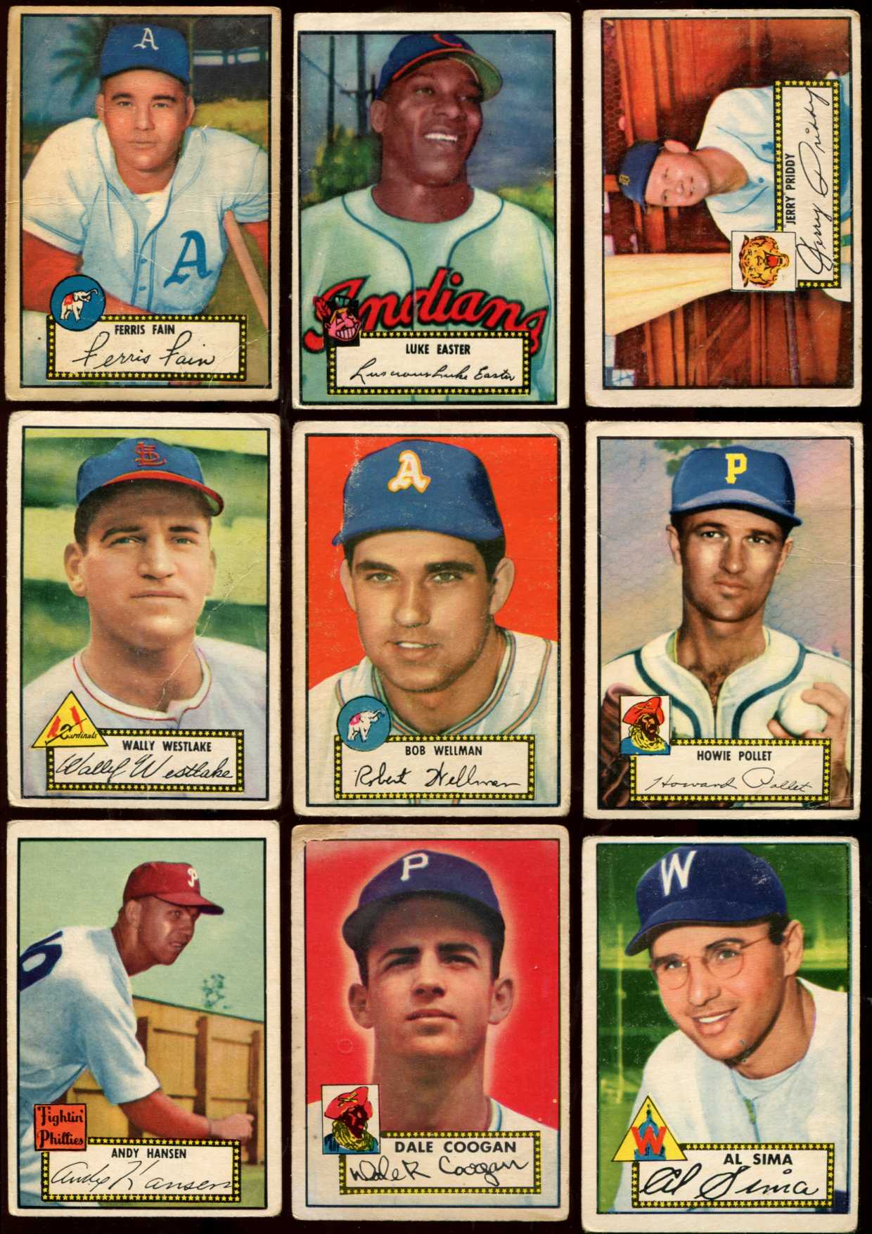 1952 Topps #.24 Luke Easter BLACK-BACK [#x] (Indians) Baseball cards value