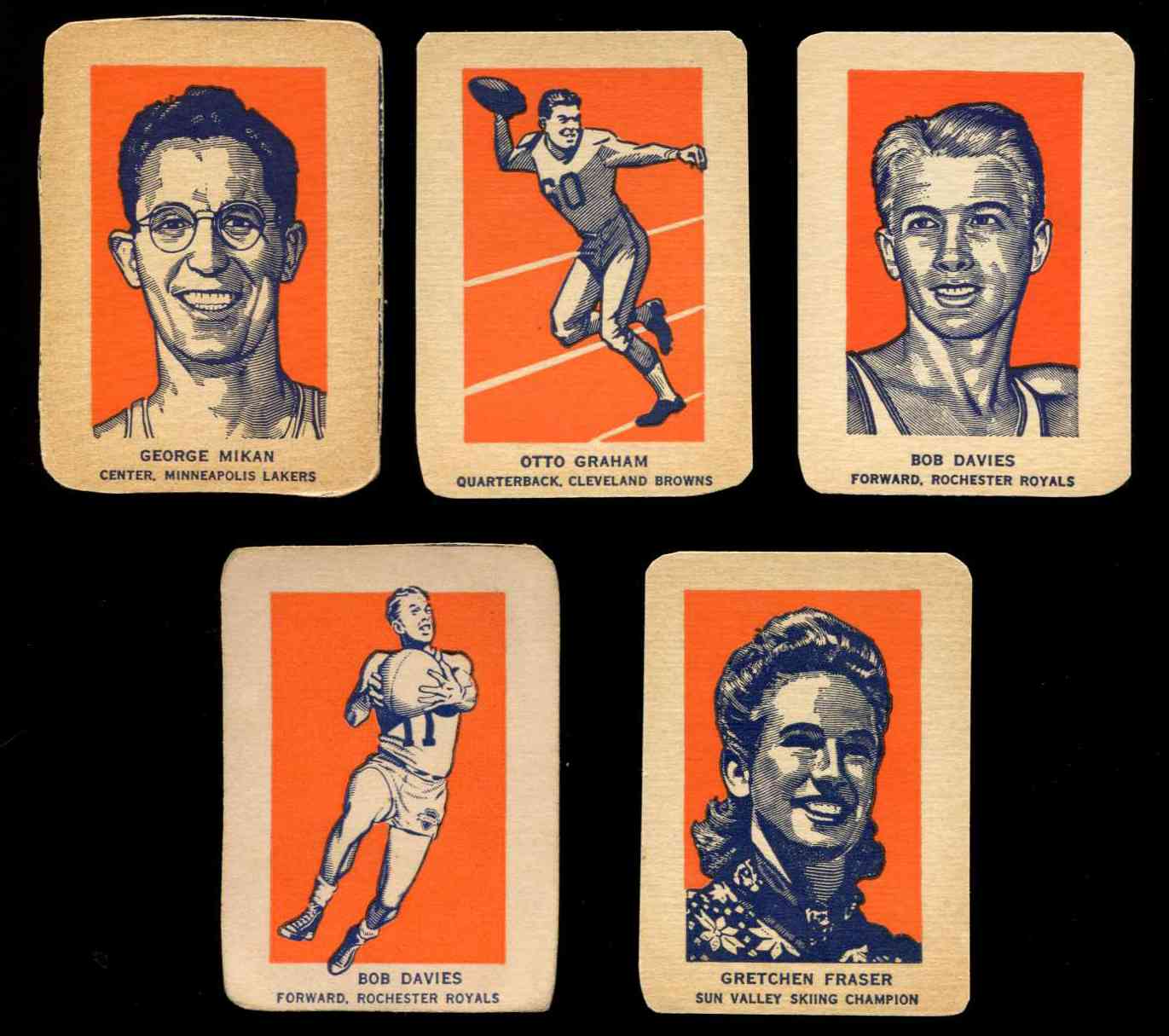1952 Wheaties #13B Otto Graham ACTION (Football) Baseball cards value