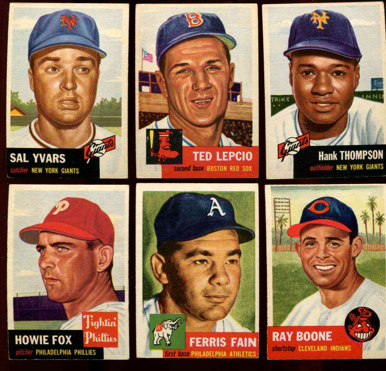 1953 Topps #.11 Sal Yvars [#x] (NY Giants) Baseball cards value