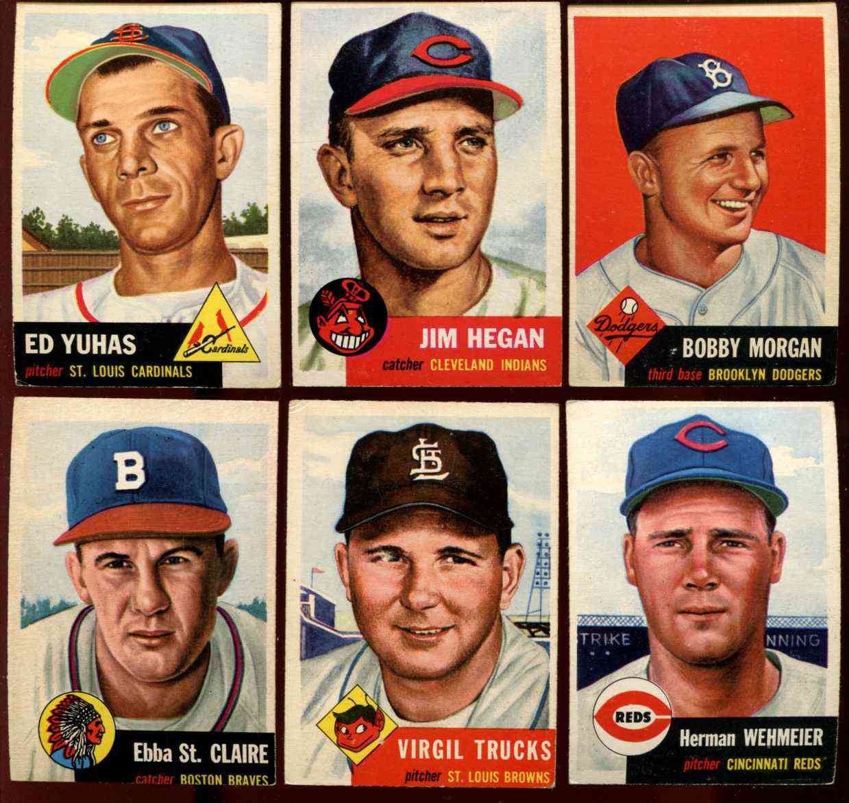 1953 Topps #.91 Ebba St. Claire [#x] (Braves) Baseball cards value