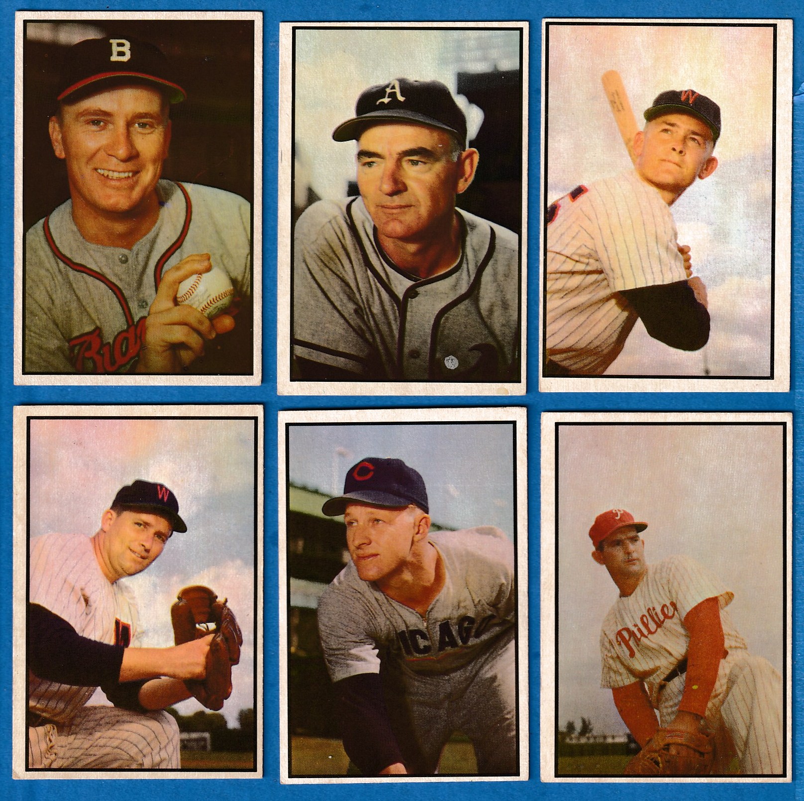 1953 Bowman Color # 95 Wally Moses COACH (Philadelphia A's) Baseball cards value