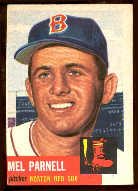 1953 Topps # 19 Mel Parnell (Red Sox) Baseball cards value