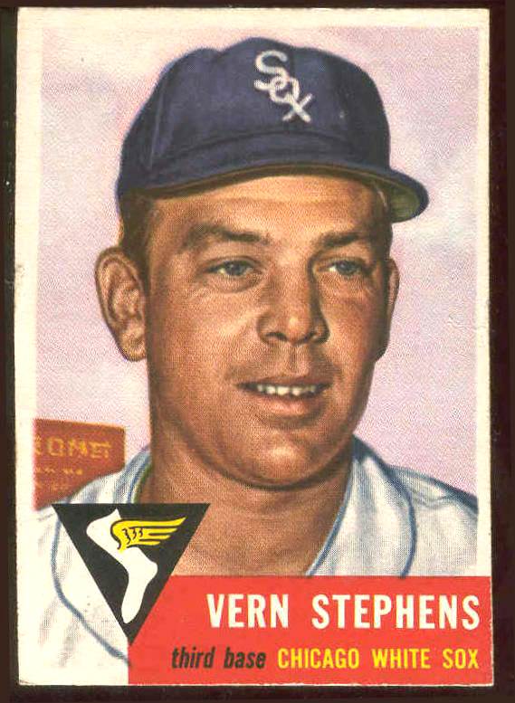 1953 Topps #270 Vern Stephens SCARCE HIGH # (White Sox) Baseball cards value
