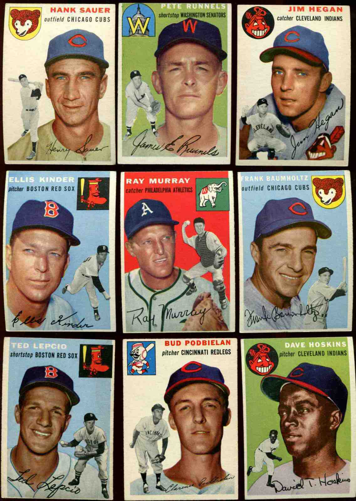 1954 Topps #..4 Hank Sauer [#x] (Cubs) Baseball cards value