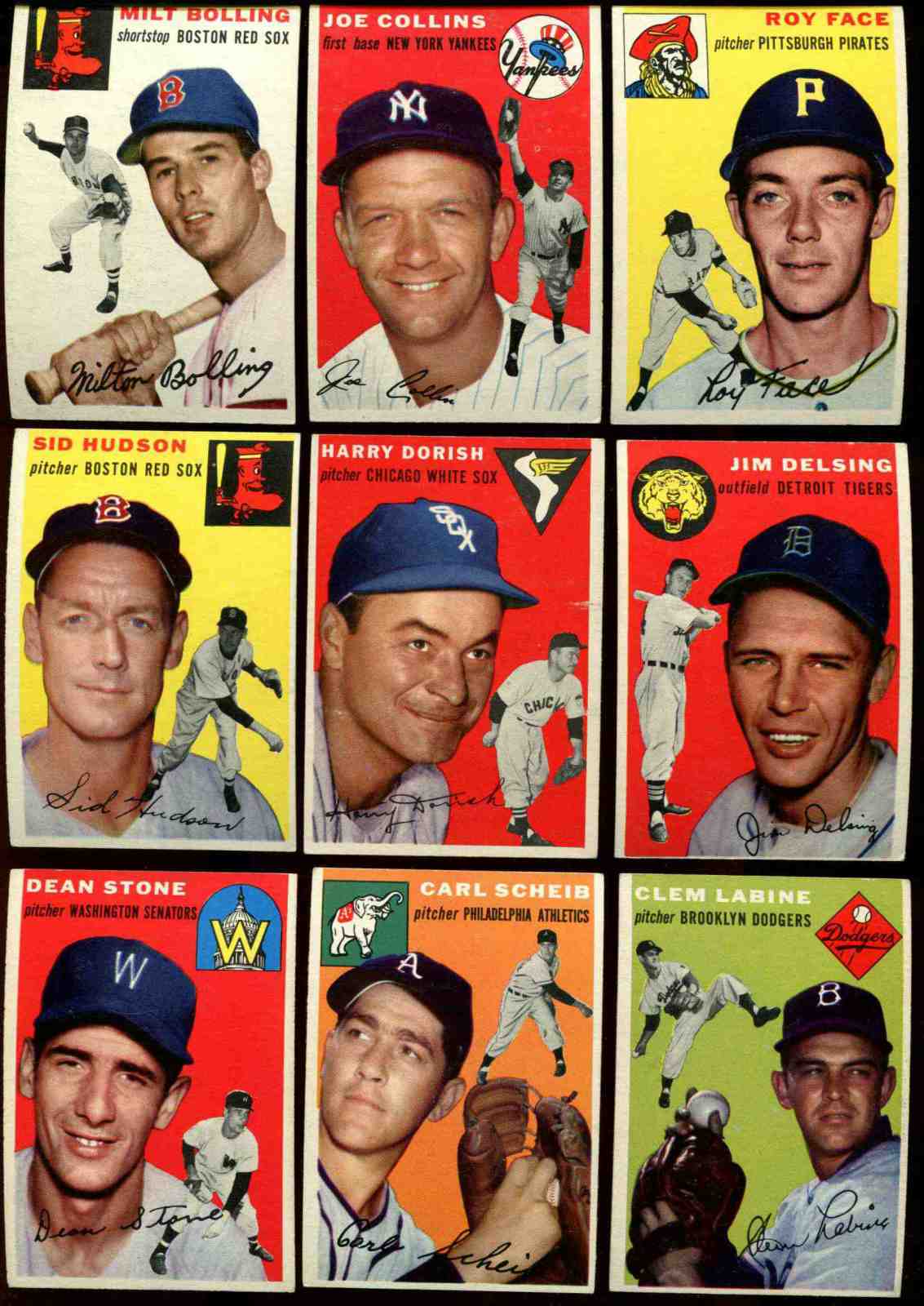 1954 Topps #111 Jim Delsing [#x] (Tigers) Baseball cards value