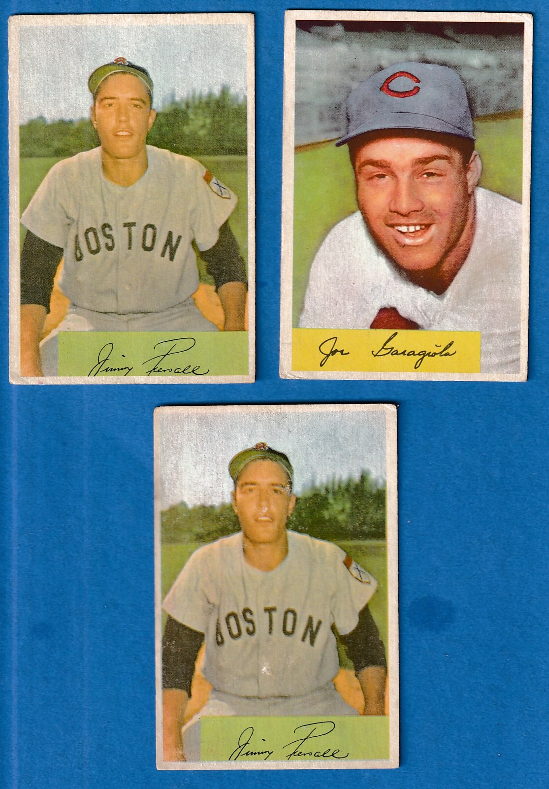 1954 Bowman # 66A Jimmy Piersall (Red Sox) Baseball cards value