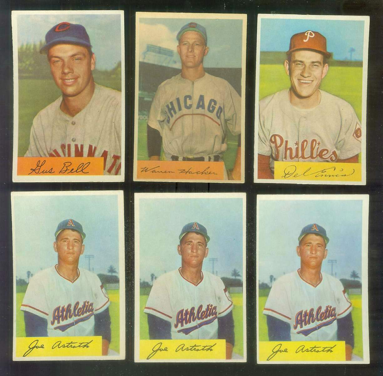 1954 Bowman #131 Joe Astroth (Philadelphia A's) Baseball cards value