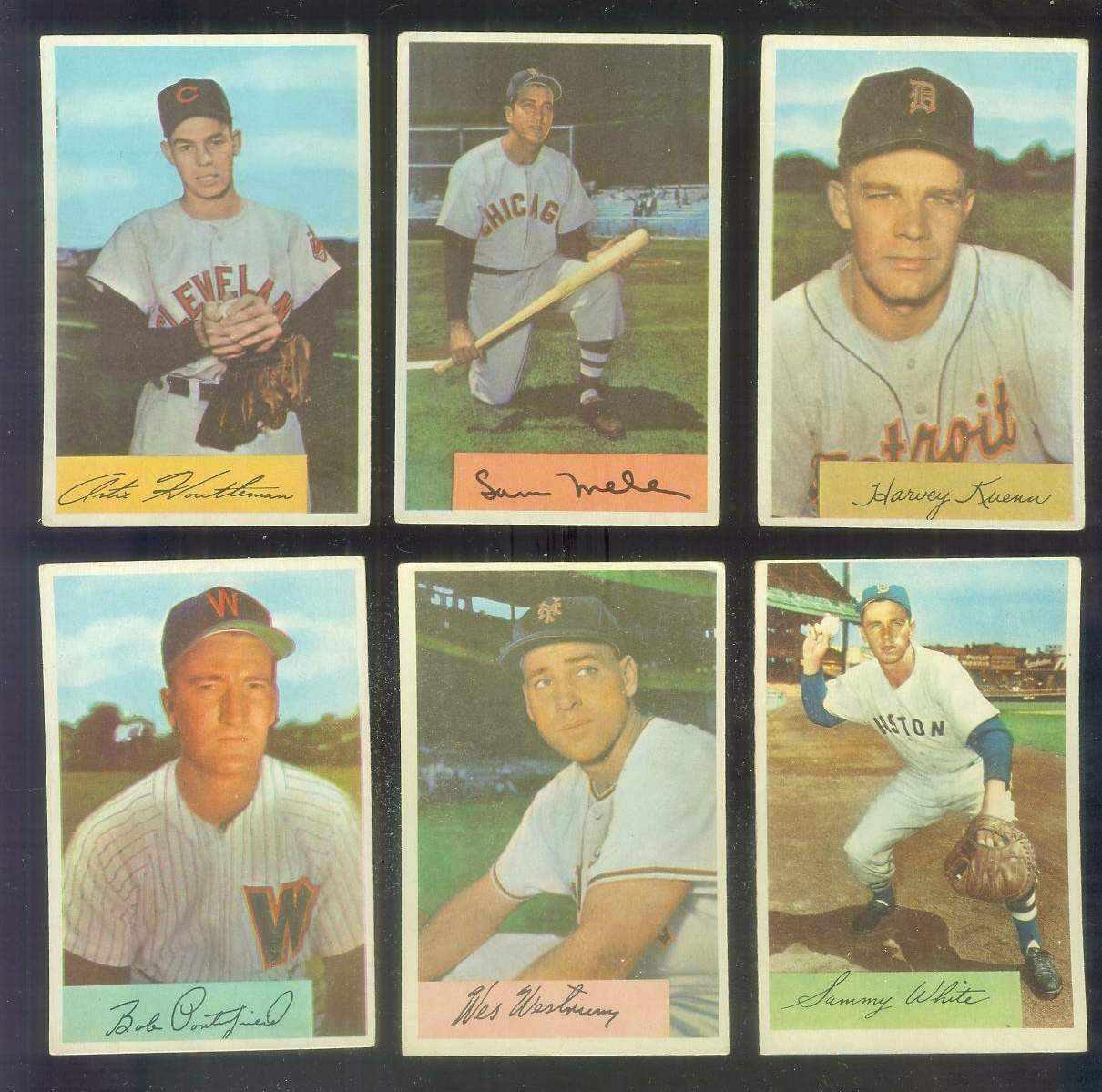 1954 Bowman #.24 Bob Porterfield [#x] (Senators) Baseball cards value