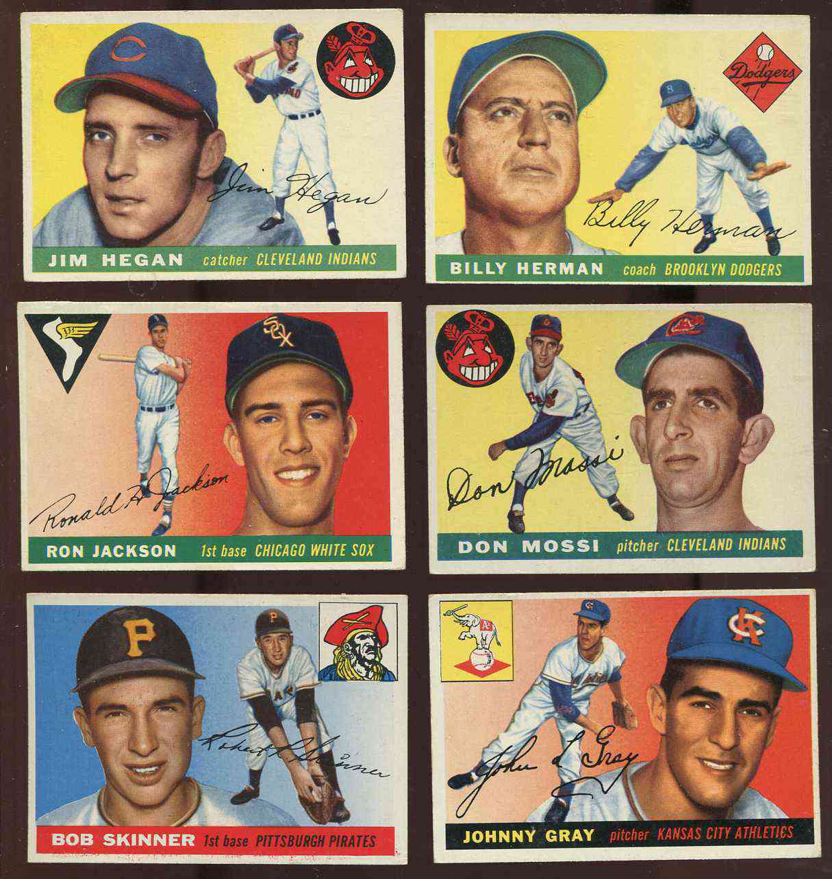 1955 Topps #.85 Don Mossi ROOKIE [#x] (Indians) Baseball cards value