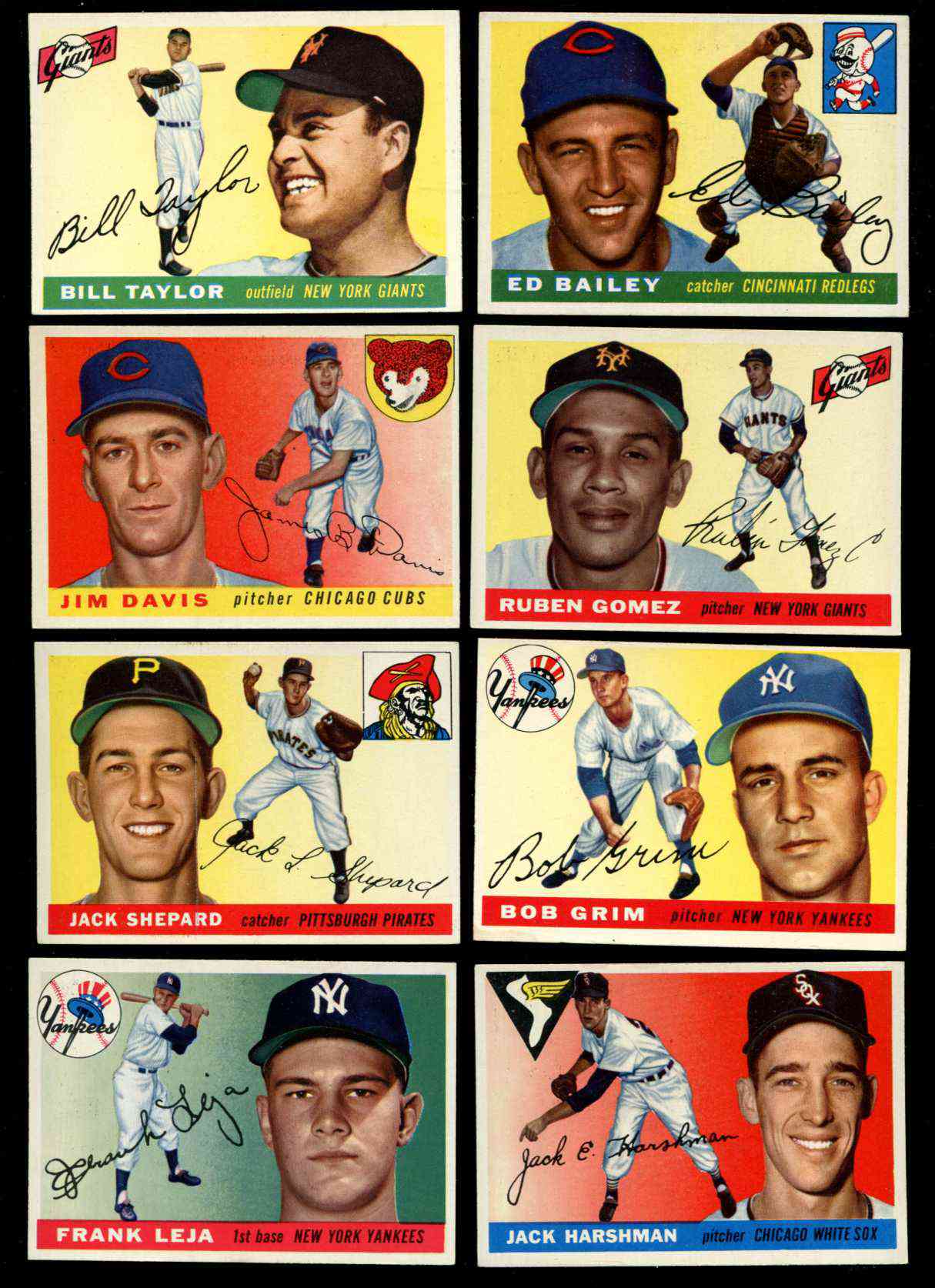 1955 Topps #.99 Frank Leja [#x] (Yankees) Baseball cards value