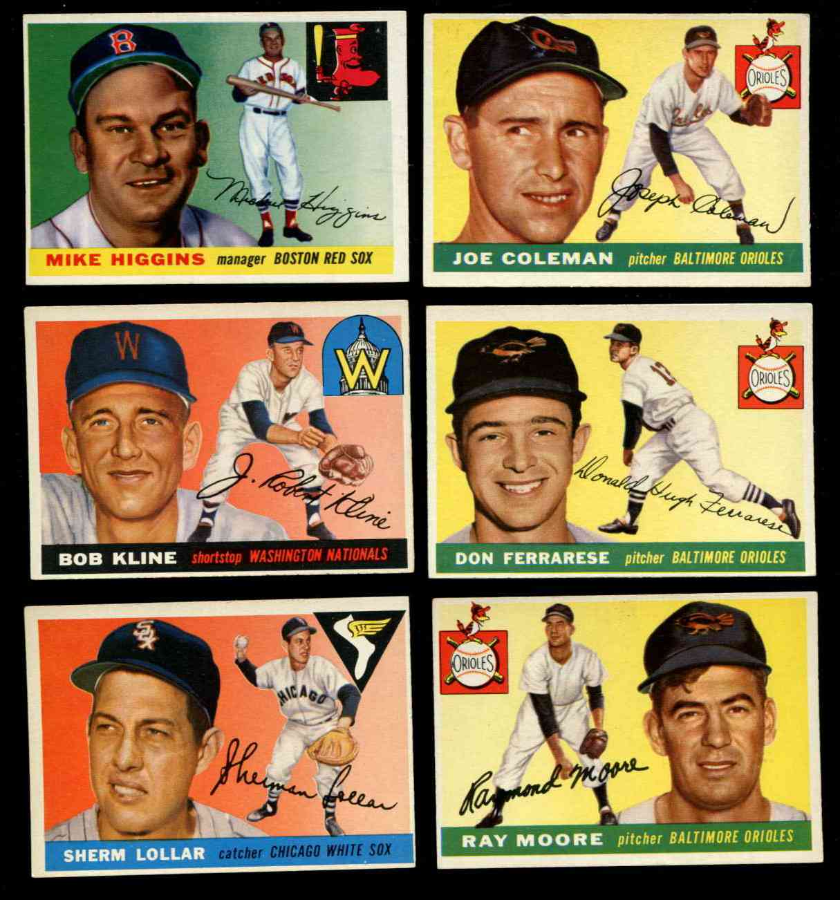 1955 Topps #185 Don Ferrarese SCARCE HIGH NUMBER [#x] (Orioles) Baseball cards value