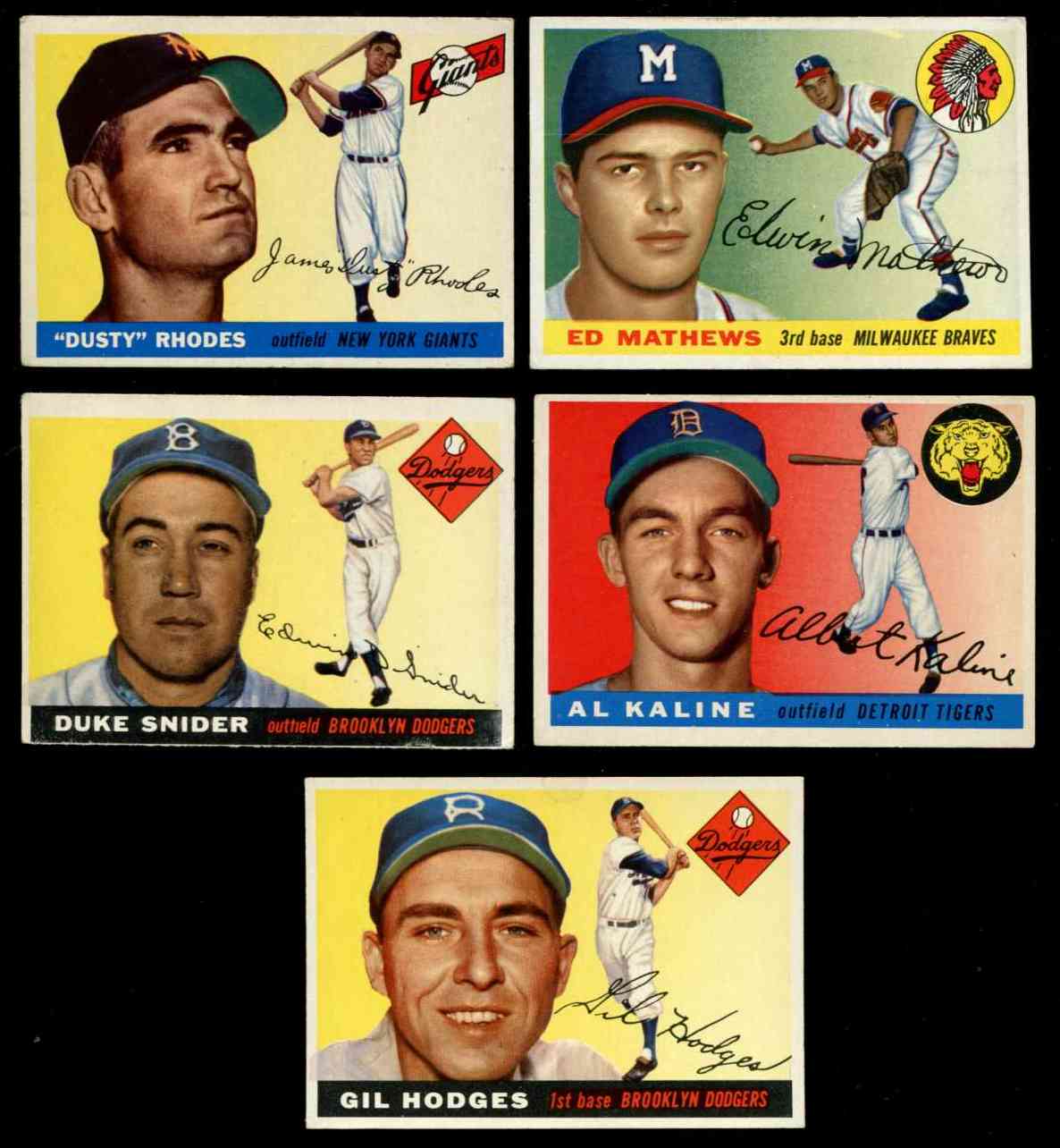 1955 Topps #..1 Dusty Rhodes ROOKIE [#jsc] (NY Giants) Baseball cards value