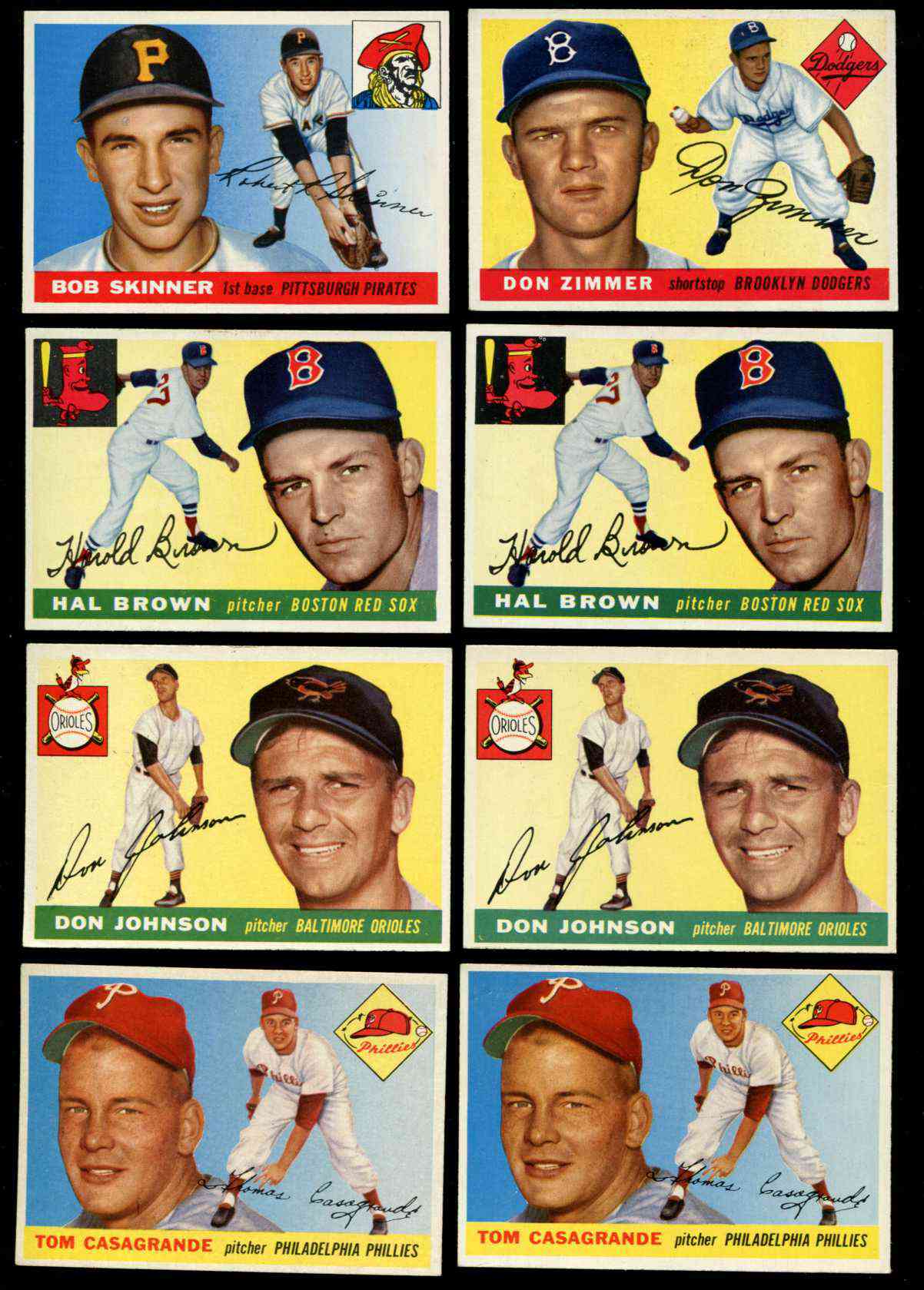 1955 Topps #148 Hal Brown (Red Sox) Baseball cards value