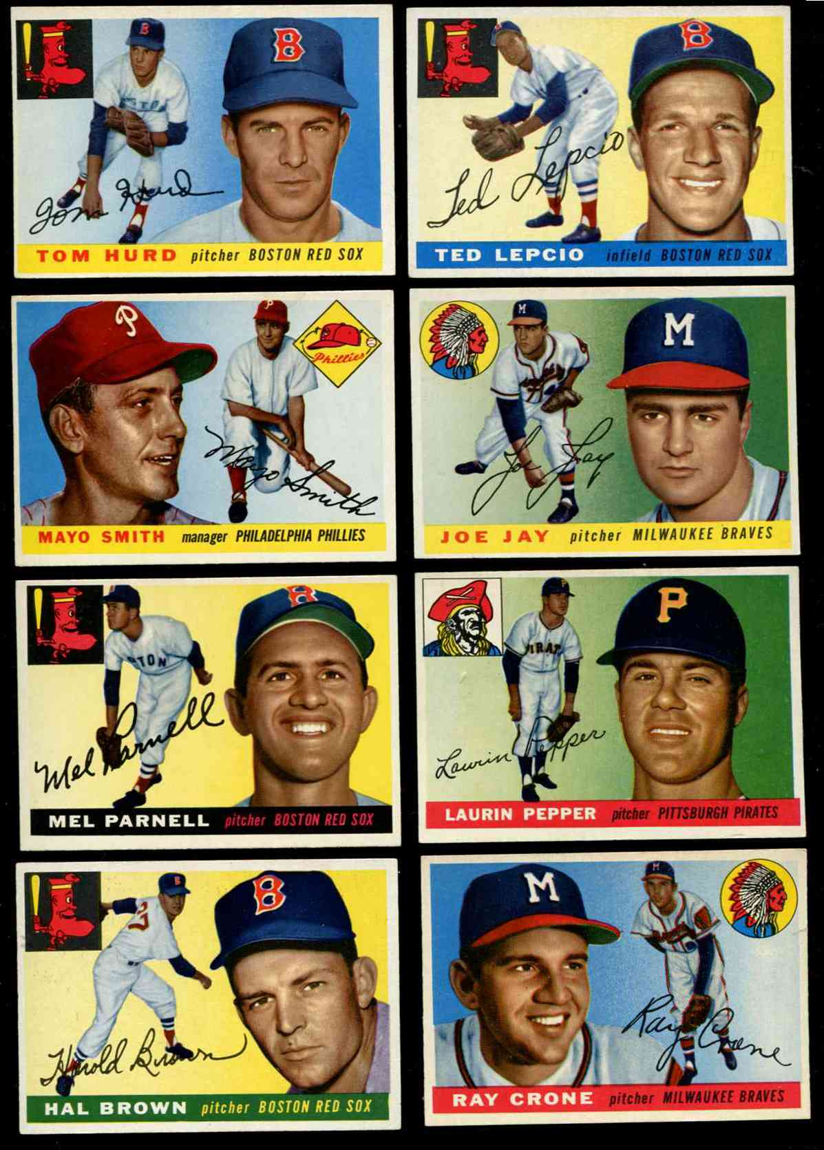 1955 Topps #134 Joe Jay (Braves) Baseball cards value