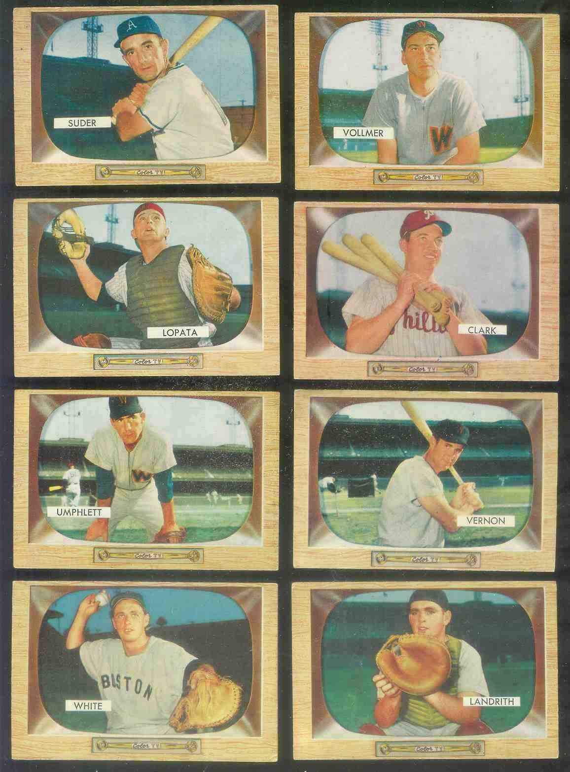 1955 Bowman #.50 Hobie Landrith [#x] (Reds) Baseball cards value
