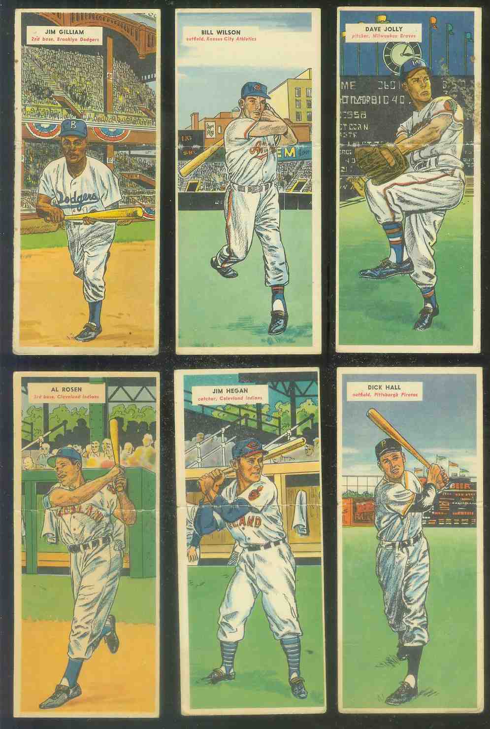 1955 Topps Double Header #..1 Al Rosen / #2 Chuck Diering [#x] Baseball cards value
