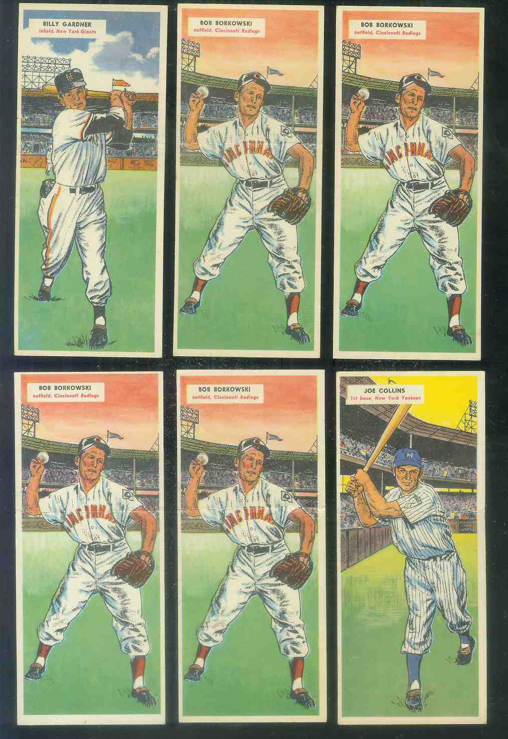1955 Topps DoubleHeader #.65 Joe Collins / #66 Jack Harshman Baseball cards value