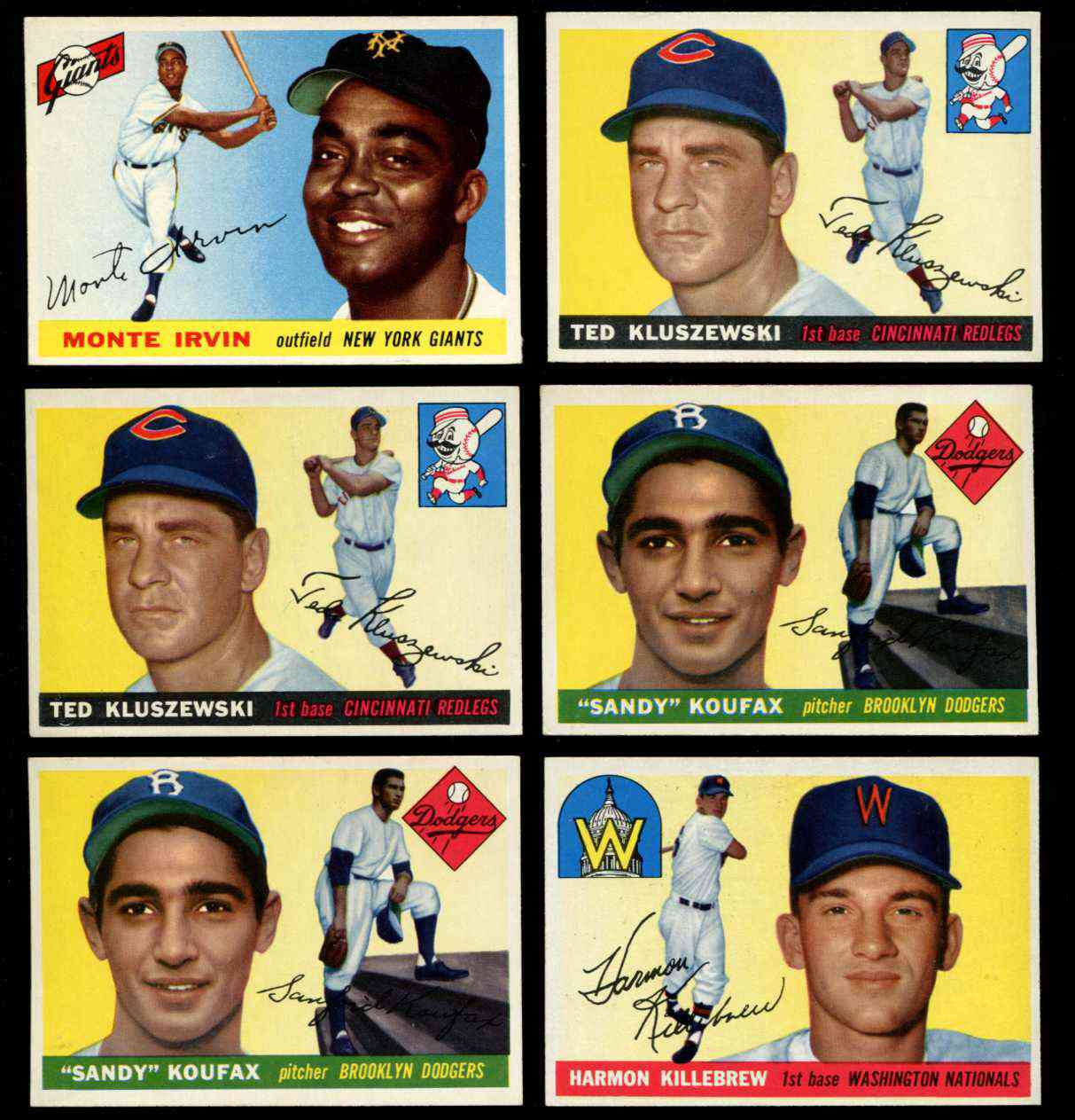 1955 Topps #120 Ted Kluszewski [#] (Reds) Baseball cards value