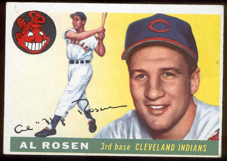 1955 Topps #.70 Al Rosen [#d] (Indians) Baseball cards value